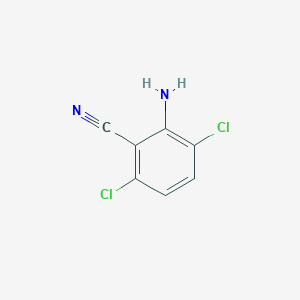 molecular formula C7H4Cl2N2 B3115322 2-氨基-3,6-二氯苯甲腈 CAS No. 20926-15-2