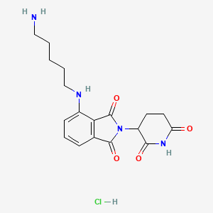 molecular formula C18H23ClN4O4 B3115330 Thalidomide-NH-C5-NH2 (hydrochloride) CAS No. 2093386-39-9