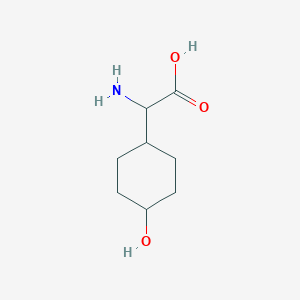 molecular formula C8H15NO3 B3115344 2-amino-2-(4-hydroxycyclohexyl)acetic Acid CAS No. 209460-85-5