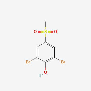 molecular formula C7H6Br2O3S B3115347 2,6-Dibromo-4-methylsulfonylphenol CAS No. 20951-04-6