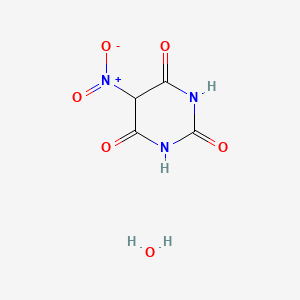 molecular formula C4H5N3O6 B3115363 5-Nitrohexahydropyrimidine-2,4,6-trione hydrate CAS No. 209529-81-7