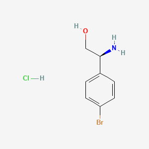 molecular formula C8H11BrClNO B3115378 (S)-2-Amino-2-(4-bromophenyl)ethanol hydrochloride CAS No. 2095773-02-5