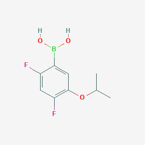 molecular formula C9H11BF2O3 B3115404 2,4-二氟-5-异丙氧基苯硼酸 CAS No. 2096333-88-7