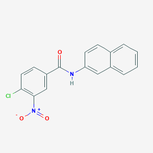 molecular formula C17H11ClN2O3 B311541 4-chloro-3-nitro-N-(2-naphthyl)benzamide 