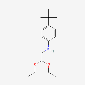 molecular formula C16H27NO2 B3115464 4-tert-butyl-N-(2,2-diethoxyethyl)aniline CAS No. 209682-66-6