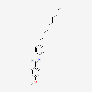 molecular formula C24H33NO B3115471 p-Methoxybenzylidene p-decylaniline CAS No. 209683-41-0