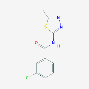 molecular formula C10H8ClN3OS B311549 3-chloro-N-(5-methyl-1,3,4-thiadiazol-2-yl)benzamide 