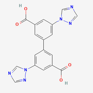 5,5'-Di(1H-1,2,4-triazol-1-yl)-[1,1'-biphenyl]-3,3'-dicarboxylic acid