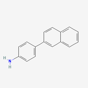 molecular formula C16H13N B3115511 2-(4-Aminophenyl)naphthalene CAS No. 209848-36-2