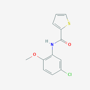 molecular formula C12H10ClNO2S B311552 N-(5-chloro-2-methoxyphenyl)thiophene-2-carboxamide 