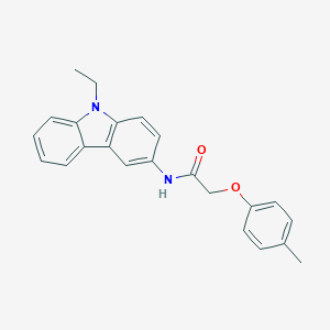 molecular formula C23H22N2O2 B311553 N-(9-ethyl-9H-carbazol-3-yl)-2-(4-methylphenoxy)acetamide 
