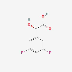 molecular formula C8H6F2O3 B3115533 (S)-3,5-Difluoromandelic acid CAS No. 209982-91-2