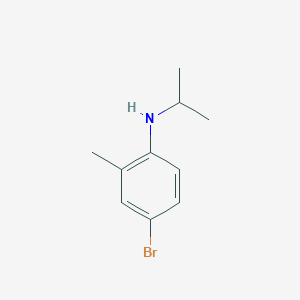 molecular formula C10H14BrN B3115541 4-bromo-2-methyl-N-(propan-2-yl)aniline CAS No. 2100-47-2