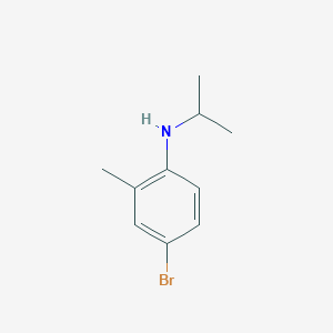 molecular formula C10H14BrN B3115541 4-溴-2-甲基-N-(丙-2-基)苯胺 CAS No. 2100-47-2