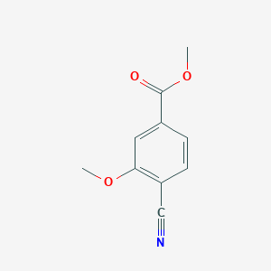 molecular formula C10H9NO3 B3115546 Methyl 4-cyano-3-methoxybenzoate CAS No. 210037-76-6