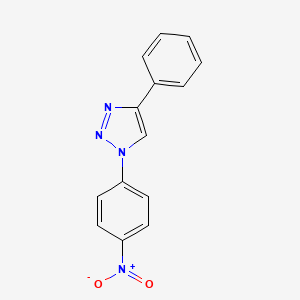 molecular formula C14H10N4O2 B3115562 1-(4-nitrophenyl)-4-phenyl-1H-1,2,3-triazole CAS No. 2101-57-7