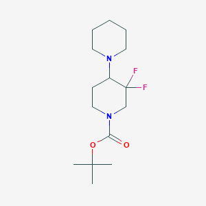 molecular formula C15H26F2N2O2 B3115566 叔丁基 3',3'-二氟-1,4'-联哌啶-1'-羧酸酯 CAS No. 2101206-97-5