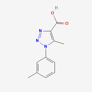 molecular formula C11H11N3O2 B3115576 5-methyl-1-(3-methylphenyl)-1H-1,2,3-triazole-4-carboxylic acid CAS No. 210159-14-1