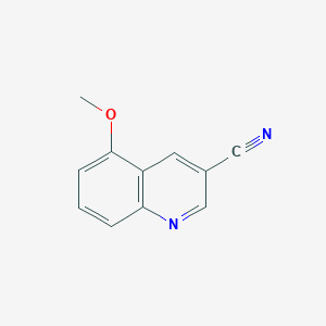molecular formula C11H8N2O B3115607 5-Methoxyquinoline-3-carbonitrile CAS No. 2102410-21-7