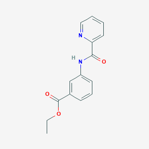 molecular formula C15H14N2O3 B311562 Ethyl 3-[(pyridin-2-ylcarbonyl)amino]benzoate 
