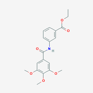 molecular formula C19H21NO6 B311563 Ethyl 3-[(3,4,5-trimethoxybenzoyl)amino]benzoate 