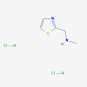 molecular formula C5H10Cl2N2S B3115633 N-Methyl-1-(1,3-thiazol-2-yl)methanamine dihydrochloride CAS No. 2103398-78-1