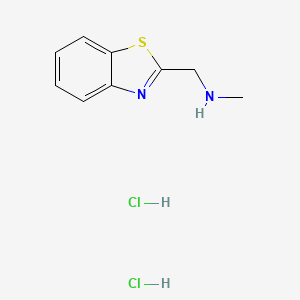 molecular formula C9H12Cl2N2S B3115634 (1,3-Benzothiazol-2-ylmethyl)methylamine dihydrochloride CAS No. 2103398-81-6
