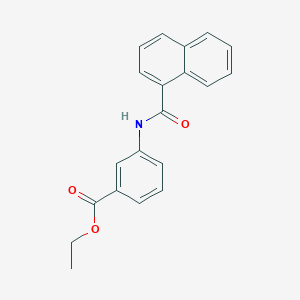 molecular formula C20H17NO3 B311564 Ethyl 3-(1-naphthoylamino)benzoate 