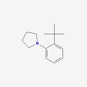 molecular formula C14H21N B3115650 1-(2-叔丁基苯基)吡咯烷 CAS No. 210426-70-3