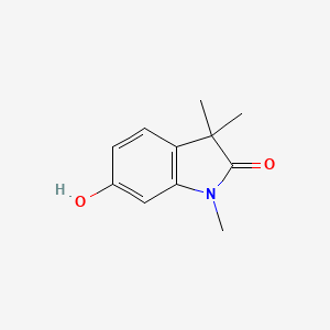 molecular formula C11H13NO2 B3115662 6-羟基-1,3,3-三甲基吲哚啉-2-酮 CAS No. 210552-24-2