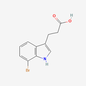 molecular formula C11H10BrNO2 B3115667 3-(7-bromo-1H-indol-3-yl)propanoicacid CAS No. 210569-70-3