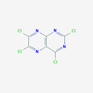 molecular formula C6Cl4N4 B3115676 2,4,6,7-Tetrachloropteridine CAS No. 21071-37-4
