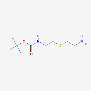 molecular formula C9H20N2O2S B3115687 [2-[(2-Aminoethyl)thio]ethyl]carbamic acid tert-butyl ester CAS No. 210767-27-4