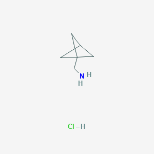 molecular formula C6H12ClN B3115701 Bicyclo[1.1.1]pentan-1-ylmethanamine hydrochloride CAS No. 2108646-79-1