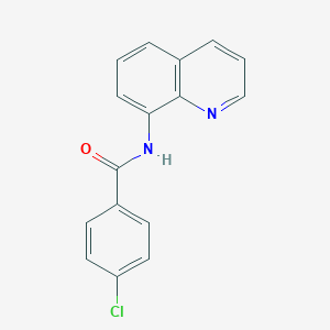 molecular formula C16H11ClN2O B311571 4-chloro-N-quinolin-8-ylbenzamide 