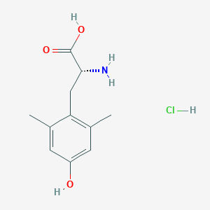 molecular formula C11H16ClNO3 B3115711 (R)-2-amino-3-(4-hydroxy-2,6-dimethylphenyl)propanoic acid hydrochloride CAS No. 2108806-15-9