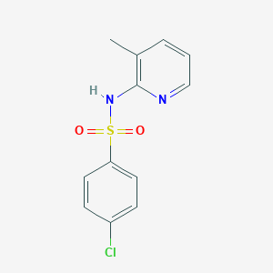 molecular formula C12H11ClN2O2S B311573 4-chloro-N-(3-methylpyridin-2-yl)benzenesulfonamide 