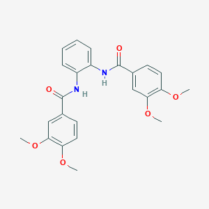 molecular formula C24H24N2O6 B311574 N-{2-[(3,4-dimethoxybenzoyl)amino]phenyl}-3,4-dimethoxybenzamide 