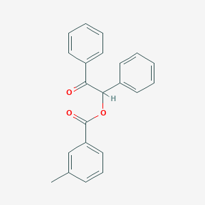 molecular formula C22H18O3 B311575 2-Oxo-1,2-diphenylethyl 3-methylbenzoate 
