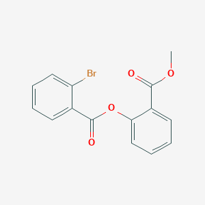 molecular formula C15H11BrO4 B311577 2-(Methoxycarbonyl)phenyl 2-bromobenzoate 