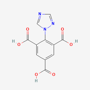 molecular formula C11H7N3O6 B3115770 2-(1H-1,2,4-Triazol-1-yl)benzene-1,3,5-tricarboxylic acid CAS No. 2111824-48-5