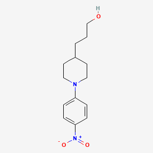 3-(1-(4-Nitrophenyl)piperidin-4-yl)propan-1-ol