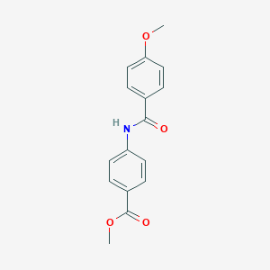 molecular formula C16H15NO4 B311578 Methyl 4-[(4-methoxybenzoyl)amino]benzoate 