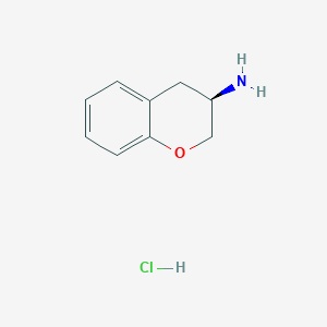 molecular formula C9H12ClNO B3115790 (R)-chroman-3-amine hydrochloride CAS No. 211506-59-1