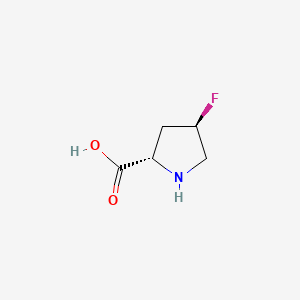 molecular formula C5H8FNO2 B3115795 (2S,4R)-4-fluoropyrrolidine-2-carboxylic acid CAS No. 21156-44-5