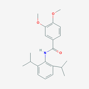 molecular formula C21H27NO3 B311580 N-[2,6-di(propan-2-yl)phenyl]-3,4-dimethoxybenzamide 