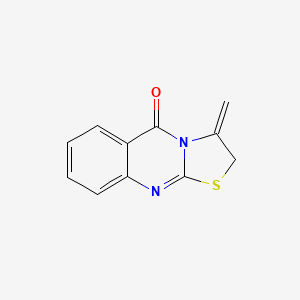 molecular formula C11H8N2OS B3115846 3-methylene-2,3-dihydro-5H-[1,3]thiazolo[2,3-b]quinazolin-5-one CAS No. 212143-54-9