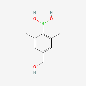 molecular formula C9H13BO3 B3115856 4-(羟甲基)-2,6-二甲基苯硼酸 CAS No. 2121513-77-5