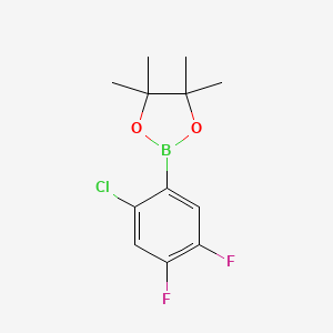 molecular formula C12H14BClF2O2 B3115863 2-Chloro-4,5-difluorophenylboronic acid pinacol ester CAS No. 2121514-02-9