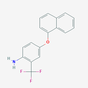 molecular formula C17H12F3NO B3115869 4-(1-Naphthyloxy)-2-(trifluoromethyl)aniline CAS No. 212189-38-3
